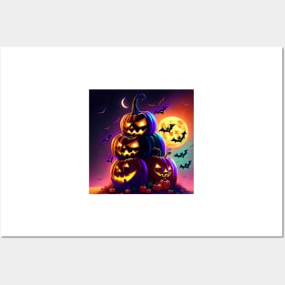 Halloween Pumpkin Posters and Art